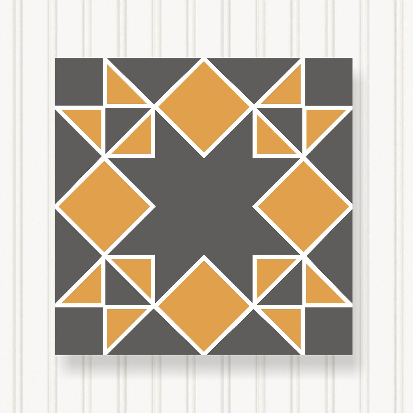 BARN QUILT Block, Beautiful Outdoor or Indoor Square, 7 Sizes, Wall Art Decor, Barn Quilt Sign, Barn Quilt Design BQ060