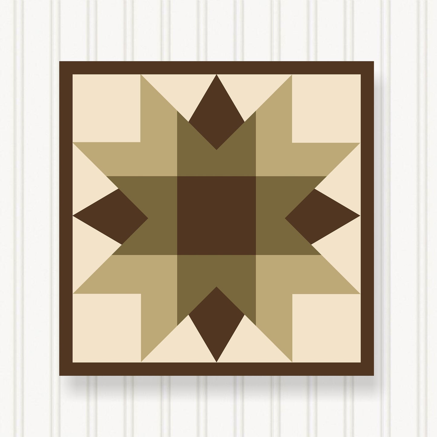 BARN QUILT Block, Beautiful Outdoor or Indoor Square, 7 Sizes, Wall Art Decor, Barn Quilt Sign, Barn Quilt Design BQ036-03