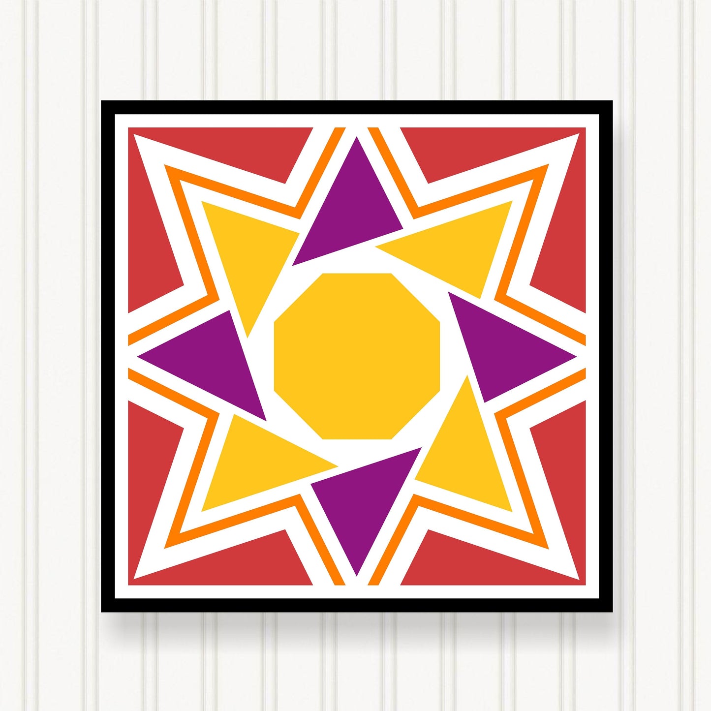 BARN QUILT Block, 7 Beautiful Sizes, Wall Art Decor, Barn Quilt Sign, Barn Quilt Design BQ065-03