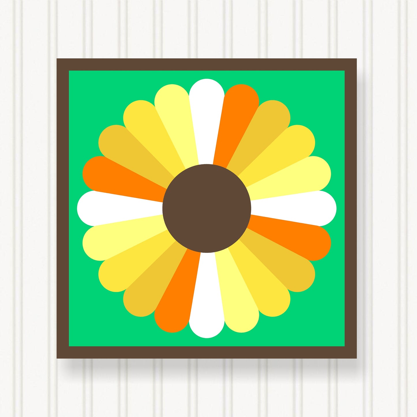 BARN QUILT Block, Beautiful Outdoor or Indoor Square, 7 Sizes, Wall Art Decor, Barn Quilt Sign, Barn Quilt Design BQ038-02
