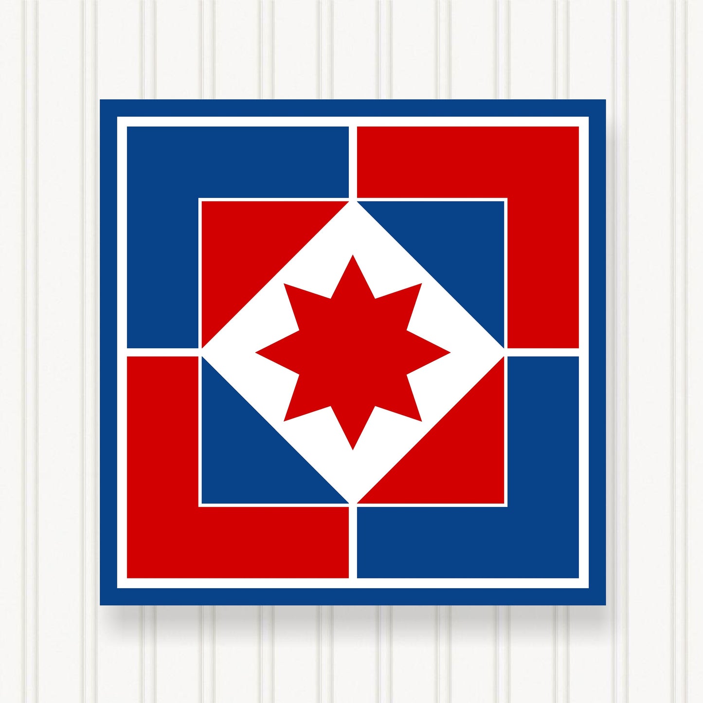 BARN QUILT Block, Beautiful Outdoor or Indoor Square, 7 Sizes, Wall Art Decor, Barn Quilt Sign, Barn Quilt Design BQ066-01