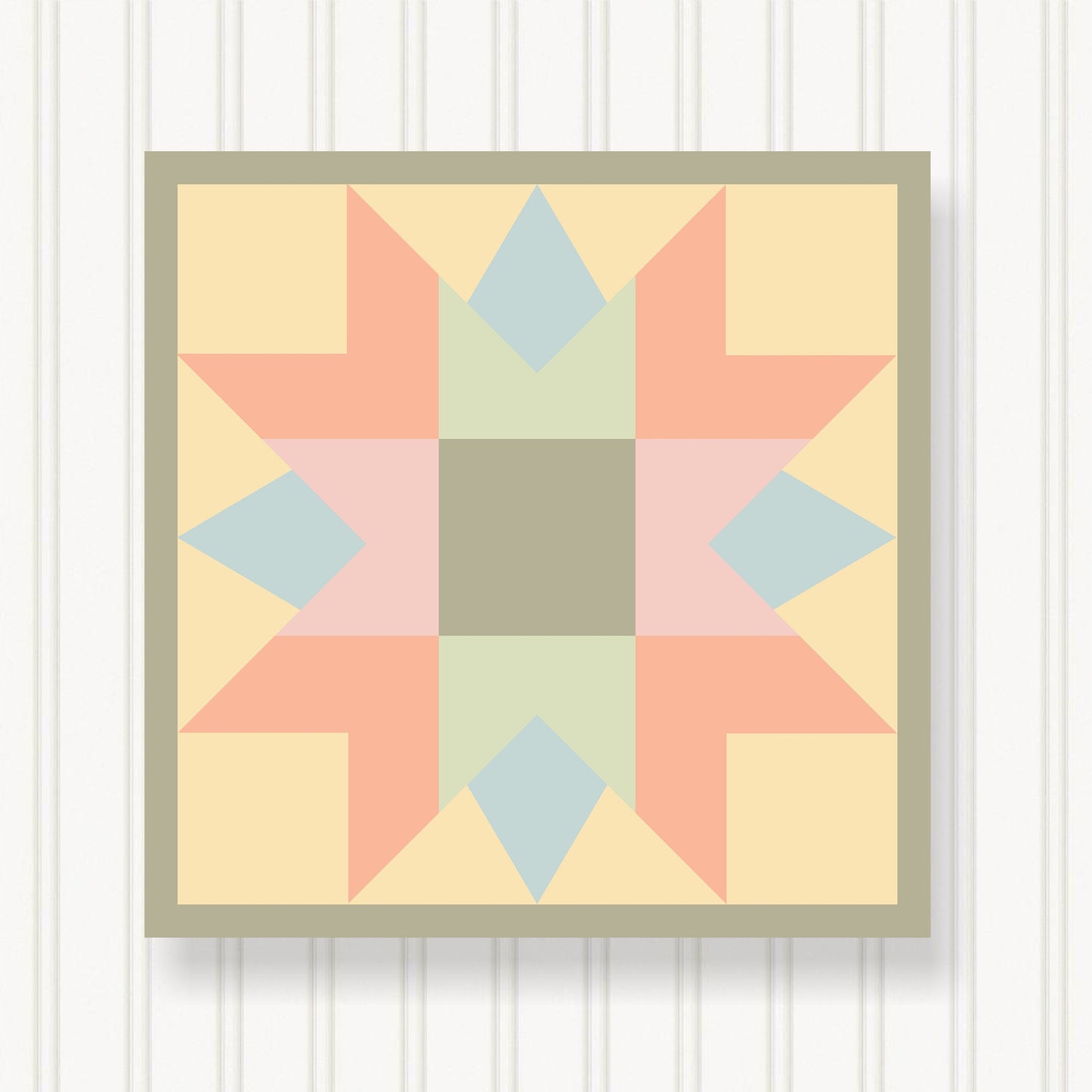 BARN QUILT Block, 7 Beautiful Sizes, Wall Art Decor, Barn Quilt Sign, Barn Quilt Design BQ036-06