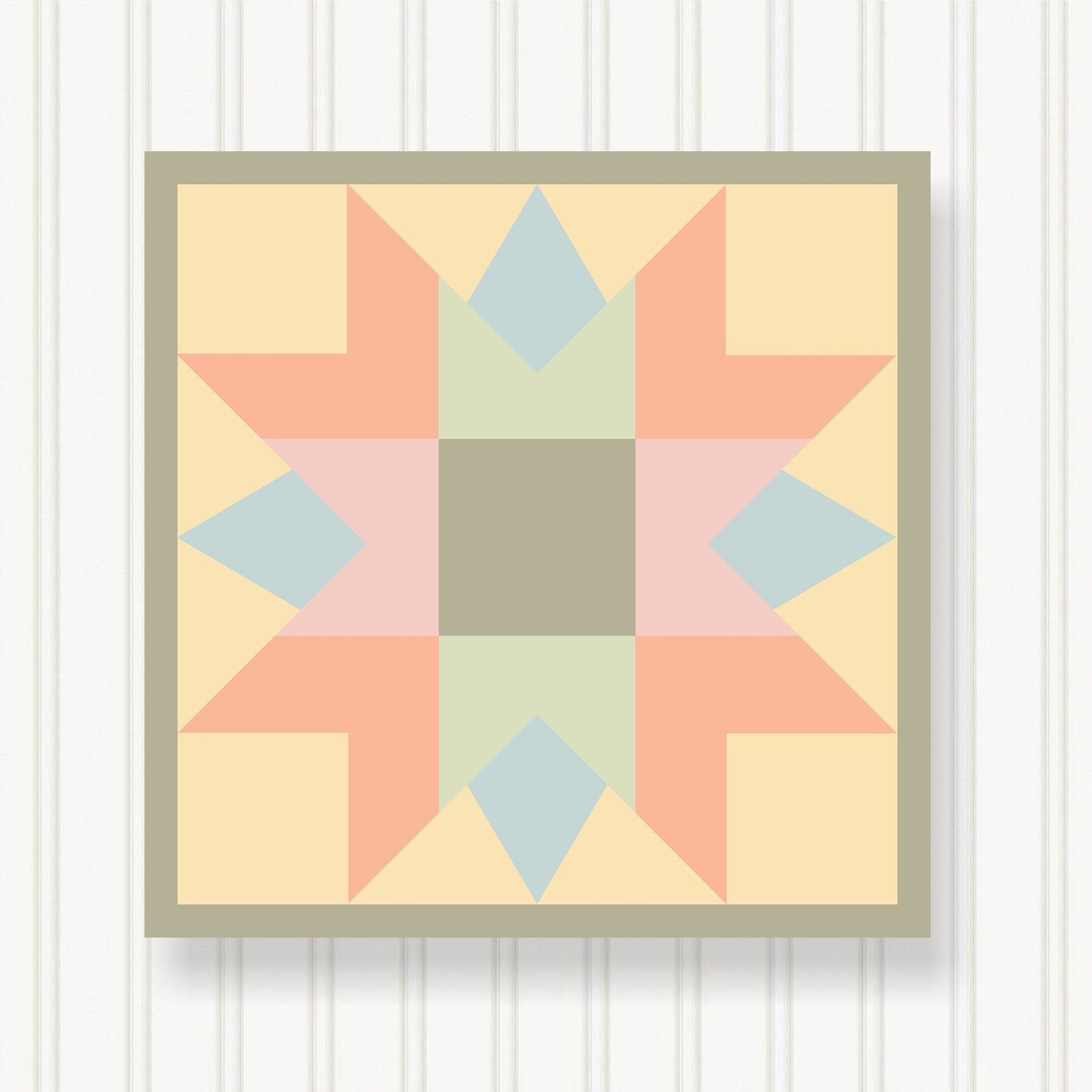 BARN QUILT Block,, 7 Beautiful Sizes, Wall Art Decor, Barn Quilt Sign, Barn Quilt Design BQ036-06