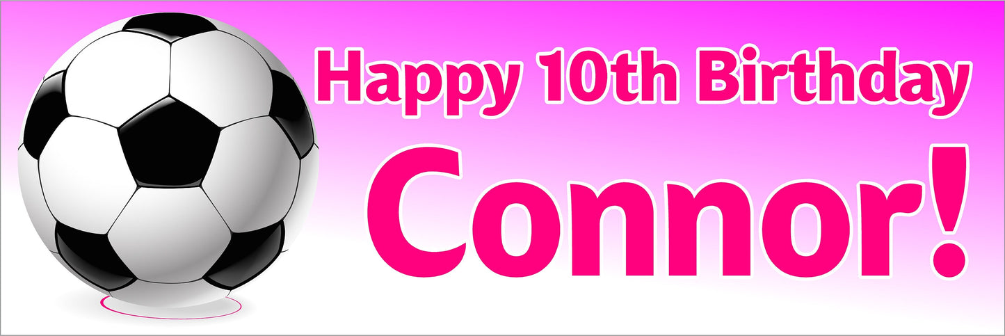 Birthday Banner, Soccer Futbol, 4 Sizes, Custom Personalized Vinyl Indoor/Outdoor Party Decoration, BB130