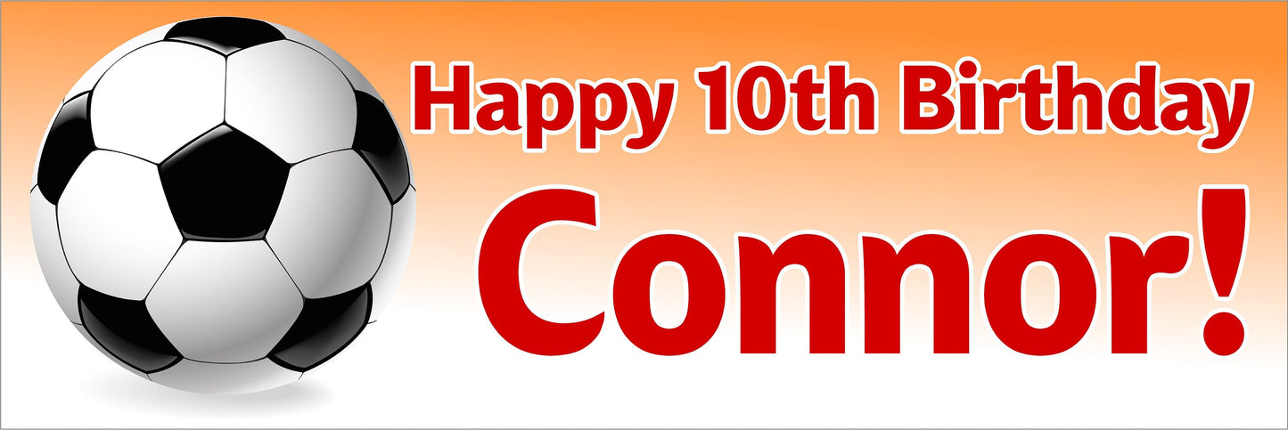 Birthday Banner, Soccer Futbol, 4 Sizes, Custom Personalized Vinyl Indoor/Outdoor Party Decoration, BB130
