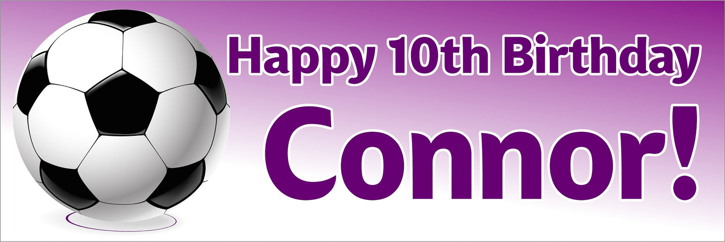 Birthday Banner, Soccer Futbol, 4 Sizes, Custom Personalized Vinyl Indoor/Outdoor Party Decoration, BB130