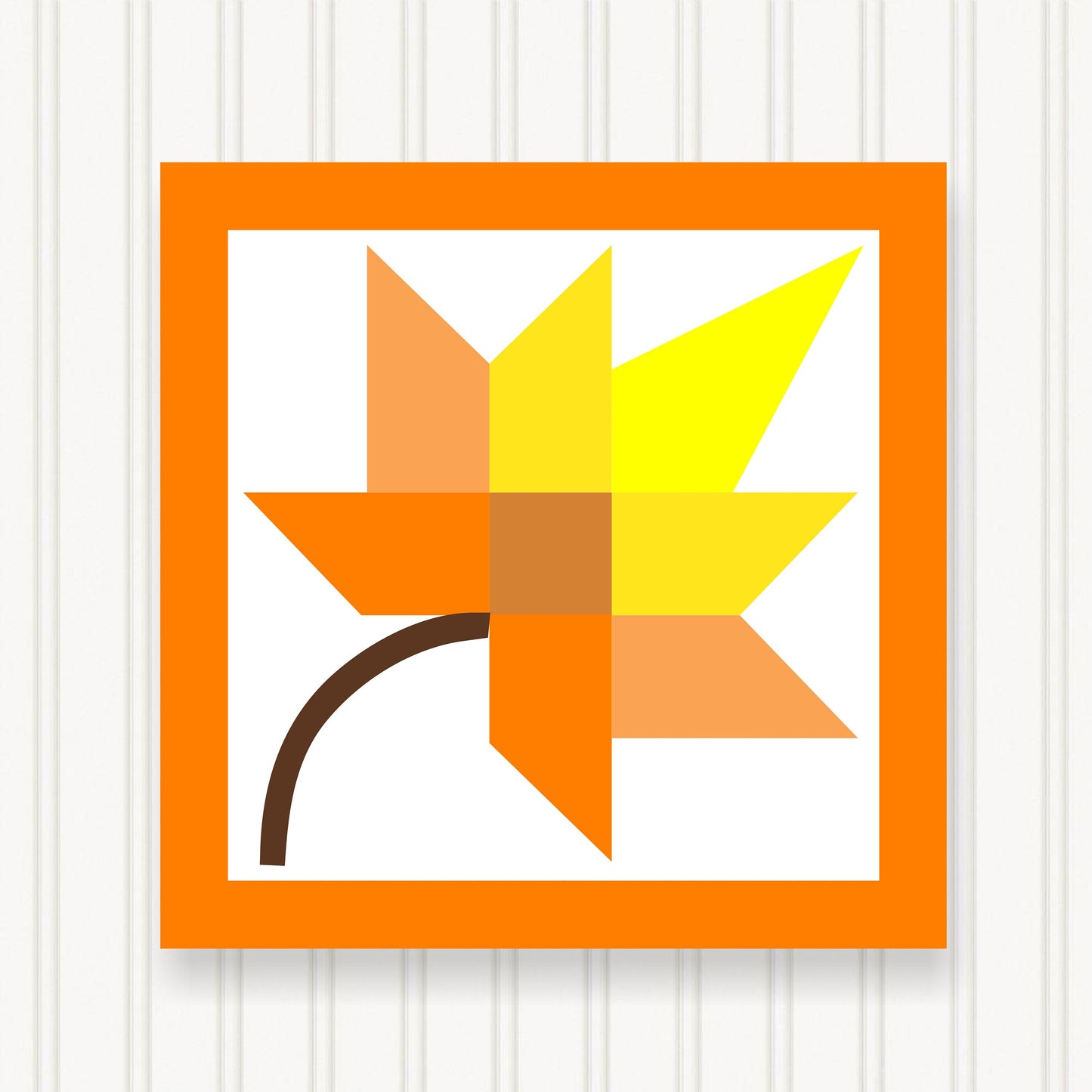 BARN QUILT Block, Beautiful Outdoor or Indoor Square, 7 Sizes, Wall Art Decor, Barn Quilt Sign, Barn Quilt Design BQ018-05