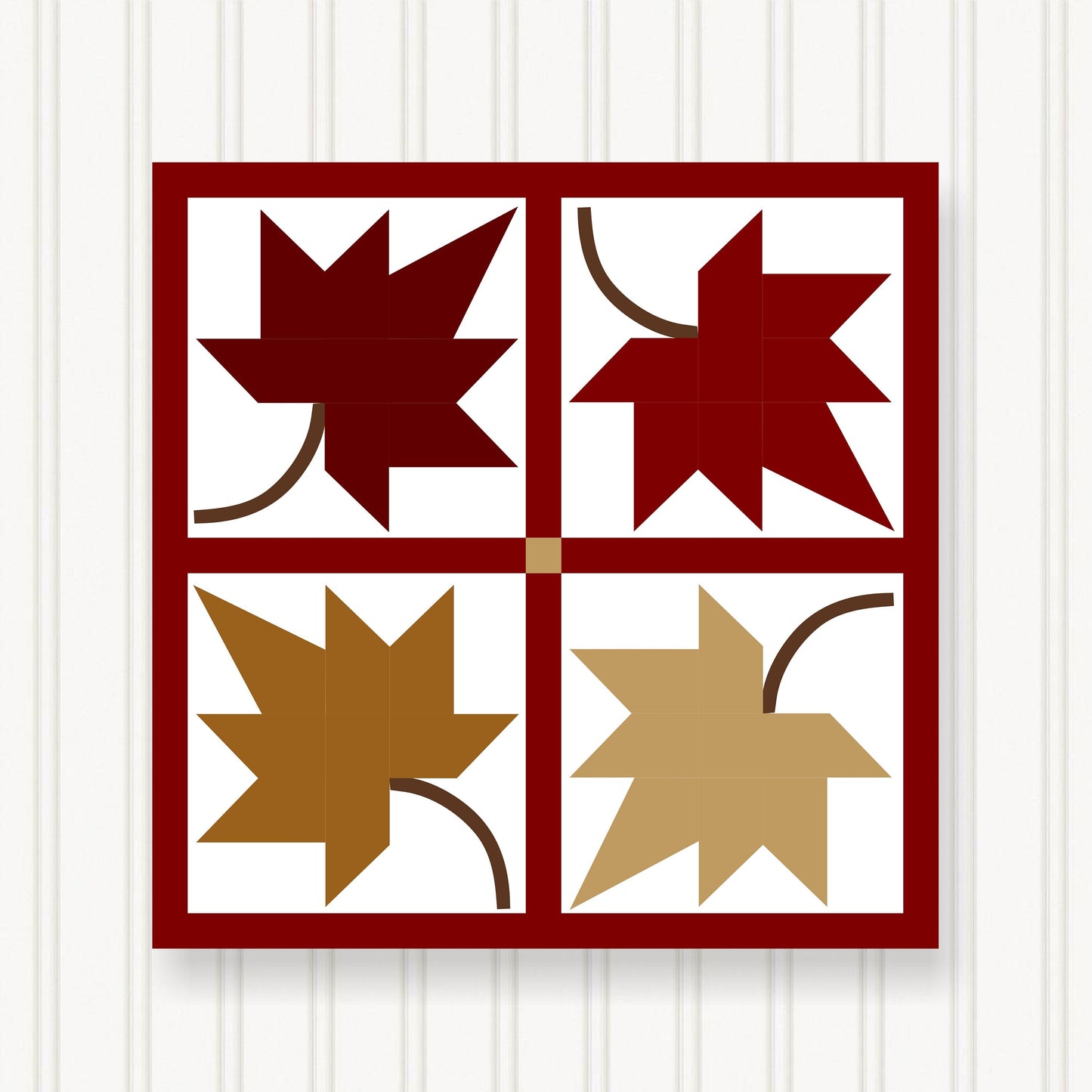 BARN QUILT Block, Beautiful Outdoor or Indoor Square, 7 Sizes, Wall Art Decor, Barn Quilt Sign, Barn Quilt Design BQ019-05