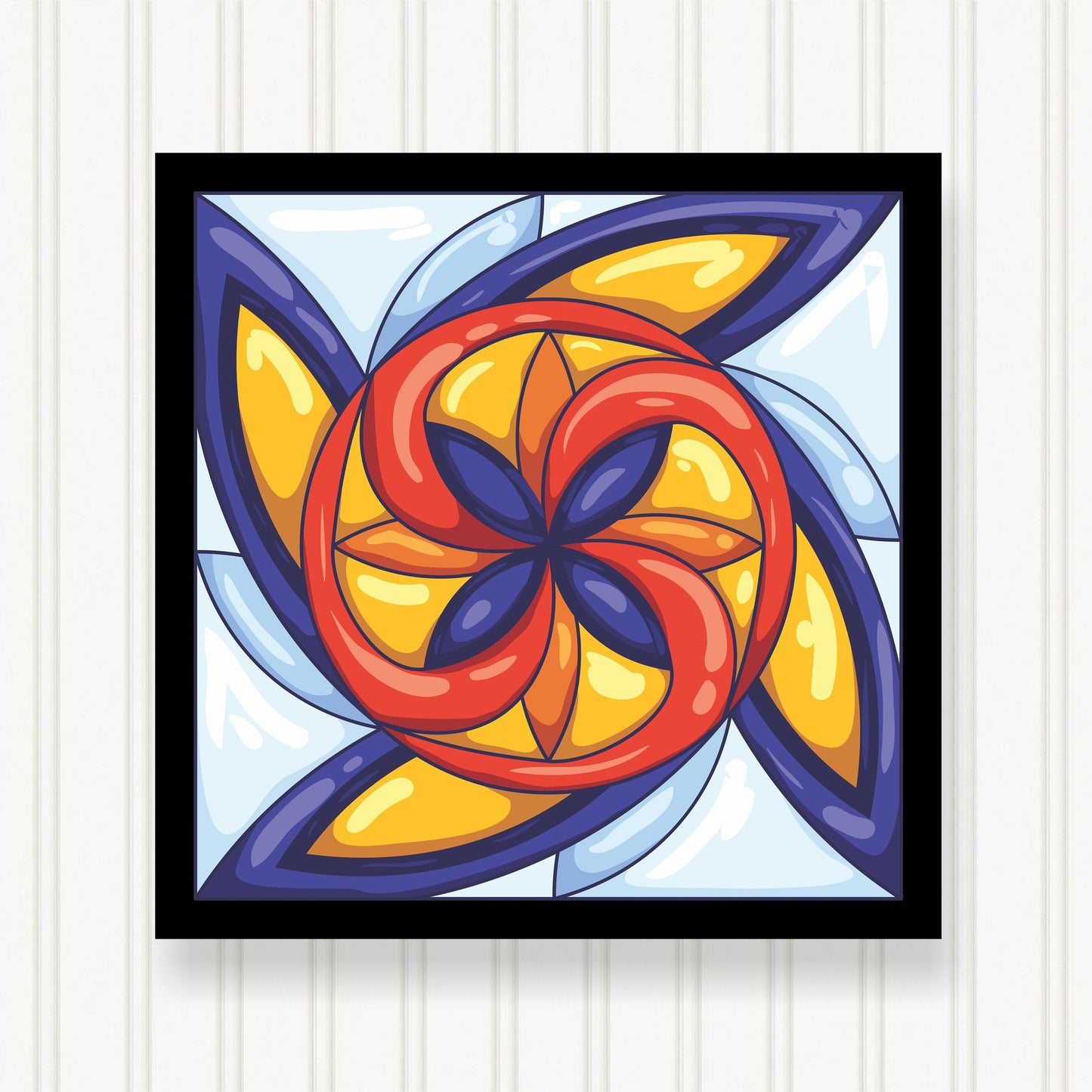 BARN QUILT Block,, 7 Beautiful Sizes, Wall Art Decor, Barn Quilt Sign, Barn Quilt Design BQ041