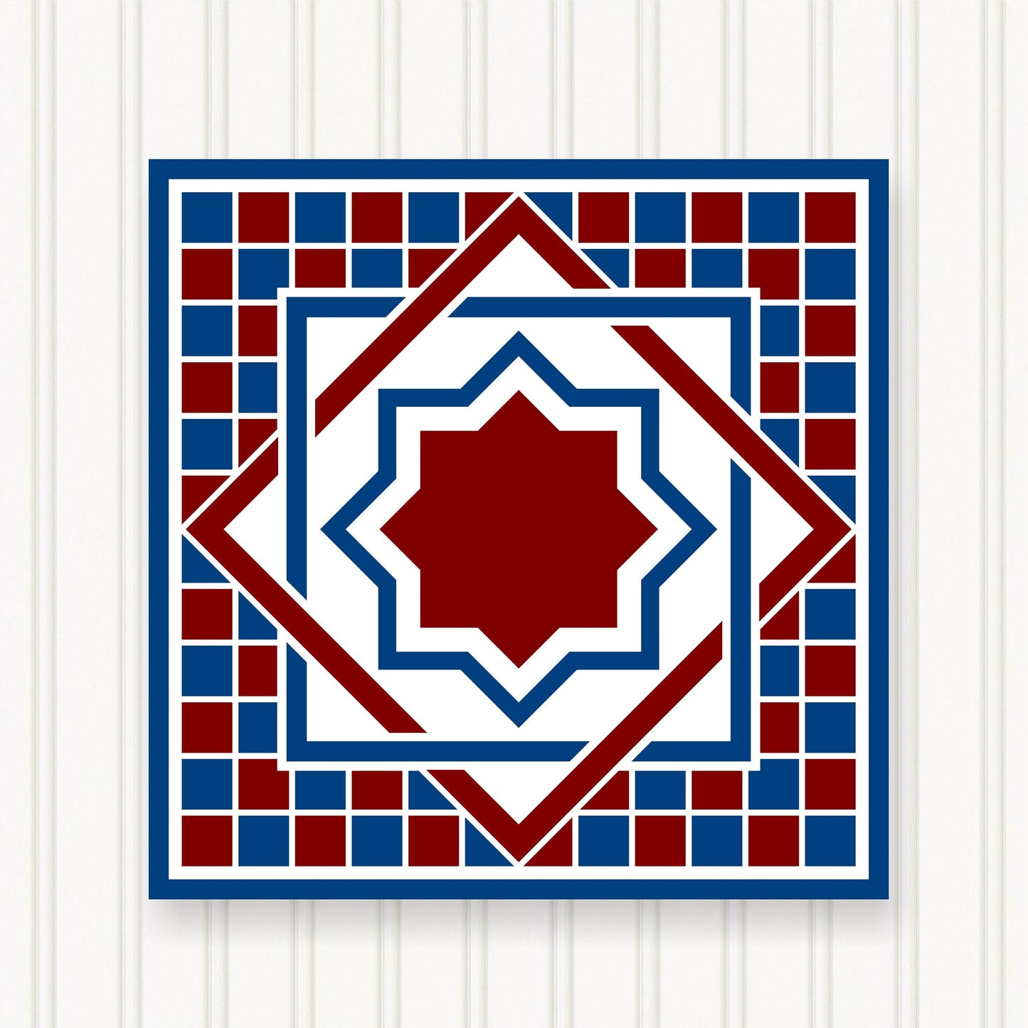 BARN QUILT Block, 7 Beautiful Sizes, Wall Art Decor, Barn Quilt Sign, Barn Quilt Design BQ067