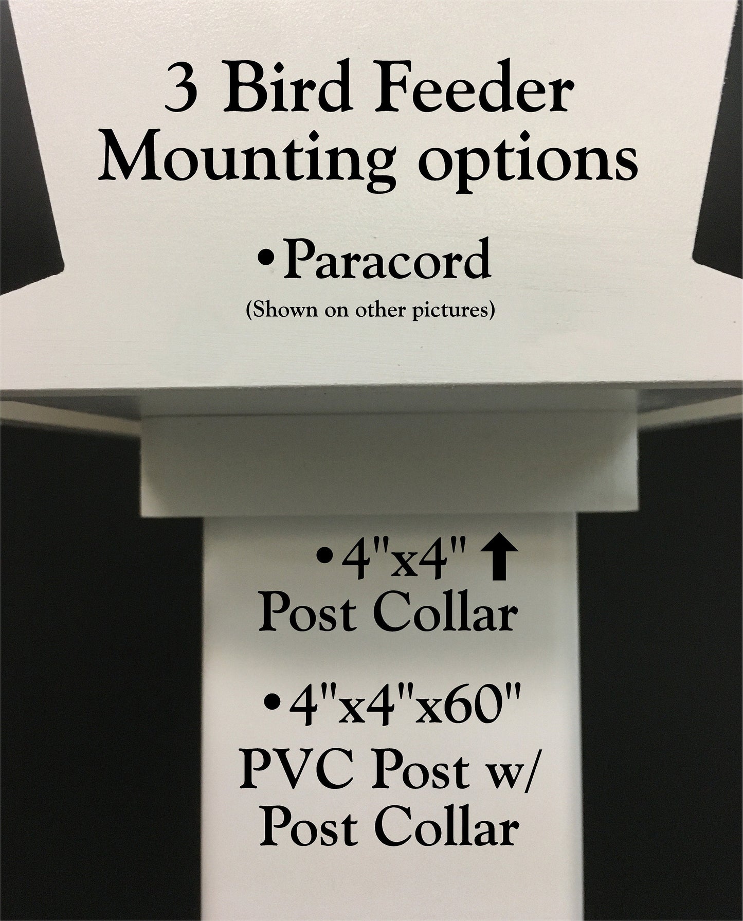 Personalized Bird Feeder w/Choice of Bird, Flower & Saying | Solid Building Grade PVC | Includes Multiple Mounting Options | Lasts Years