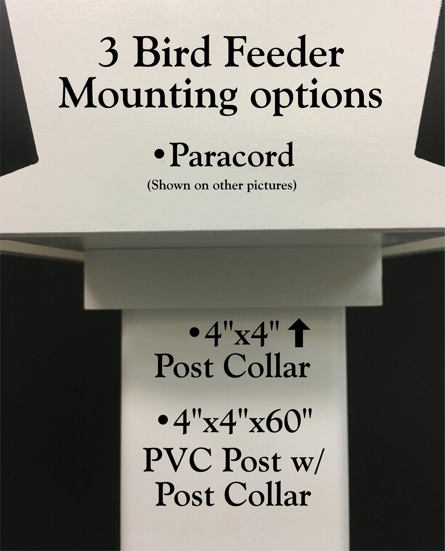 Bird Feeder w/ Custom Logo or Graphics | Solid Building Grade PVC | Includes Multiple Mounting Options | Lasts For Years