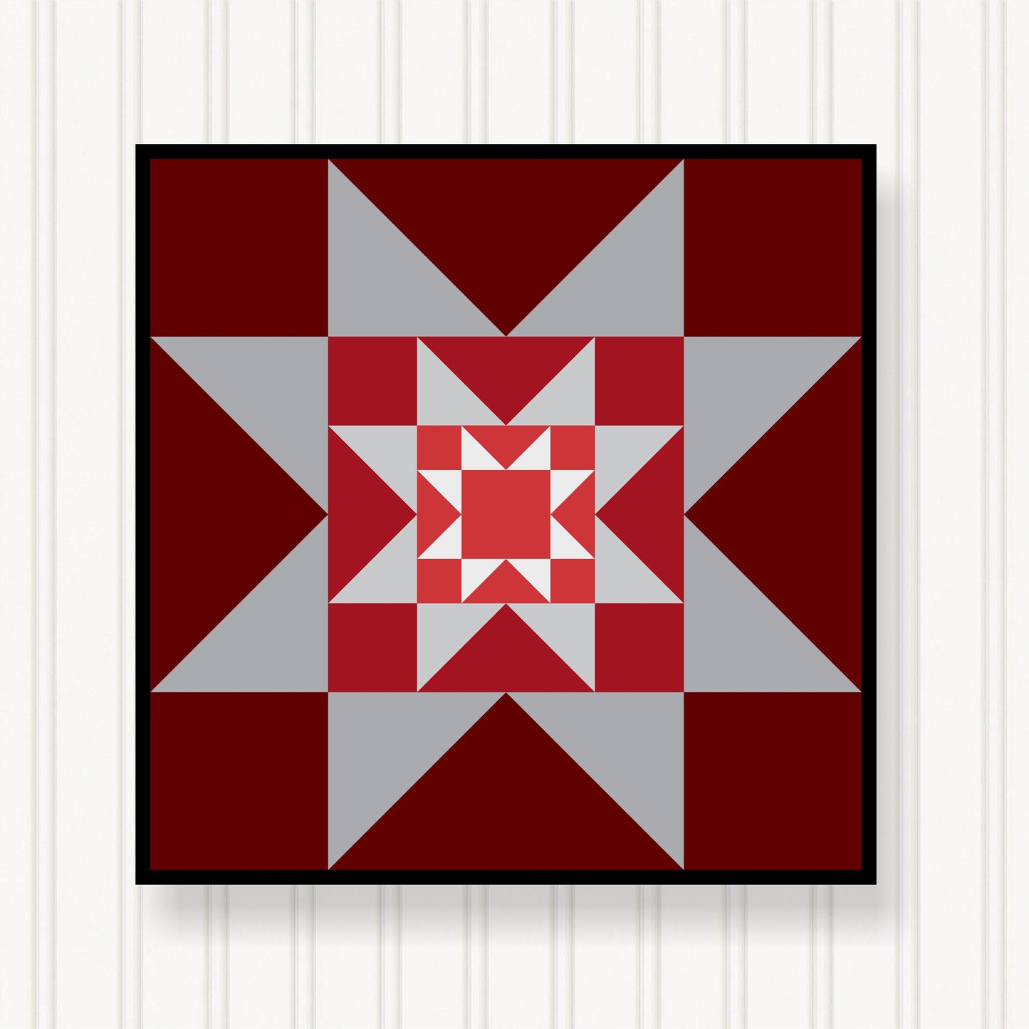 BARN QUILT Block, Beautiful Outdoor or Indoor Square, 7 Sizes, Wall Art Decor, Barn Quilt Sign, Barn Quilt Design BQ023-03