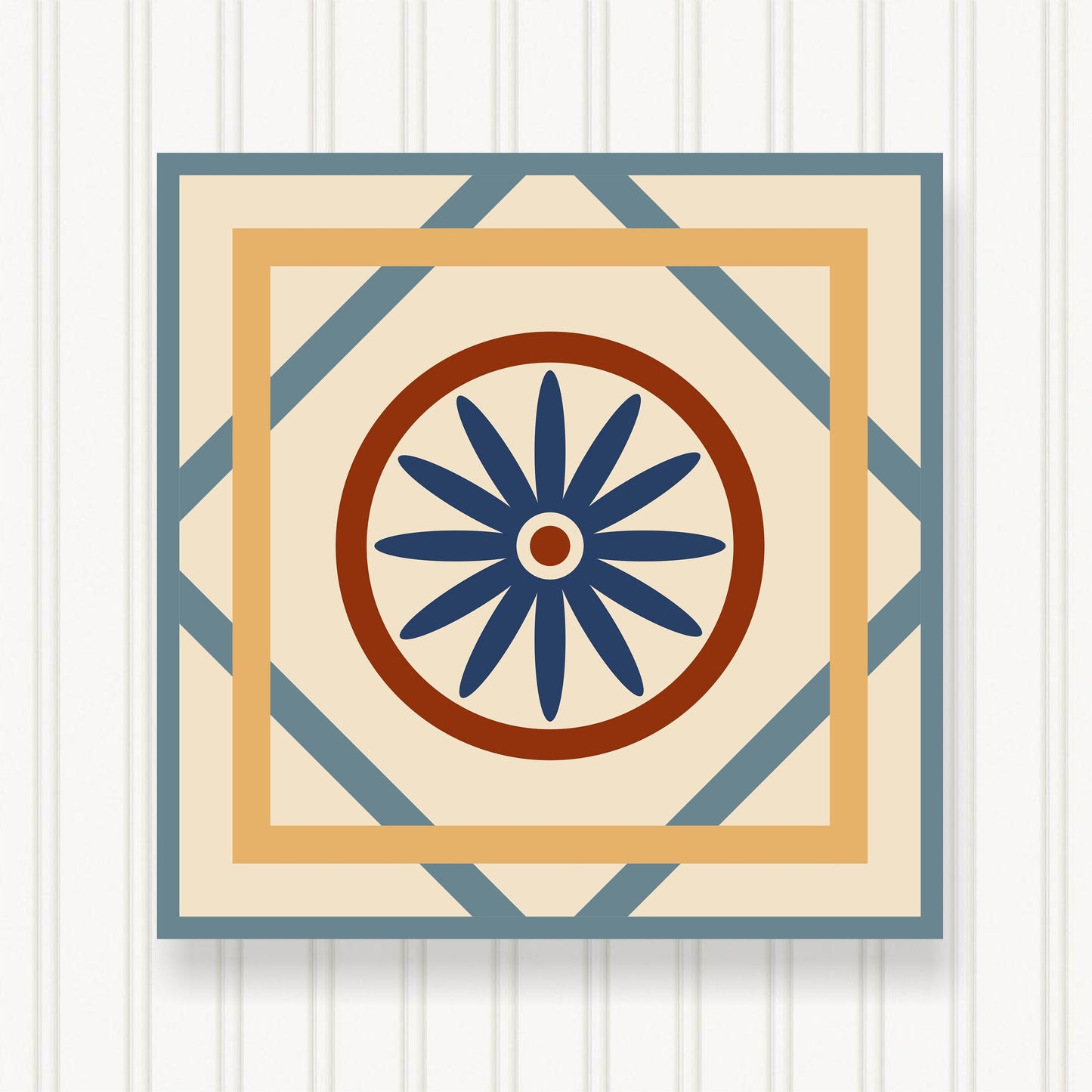 BARN QUILT Block,, 7 Beautiful Sizes, Wall Art Decor, Barn Quilt Sign, Barn Quilt Design BQ025