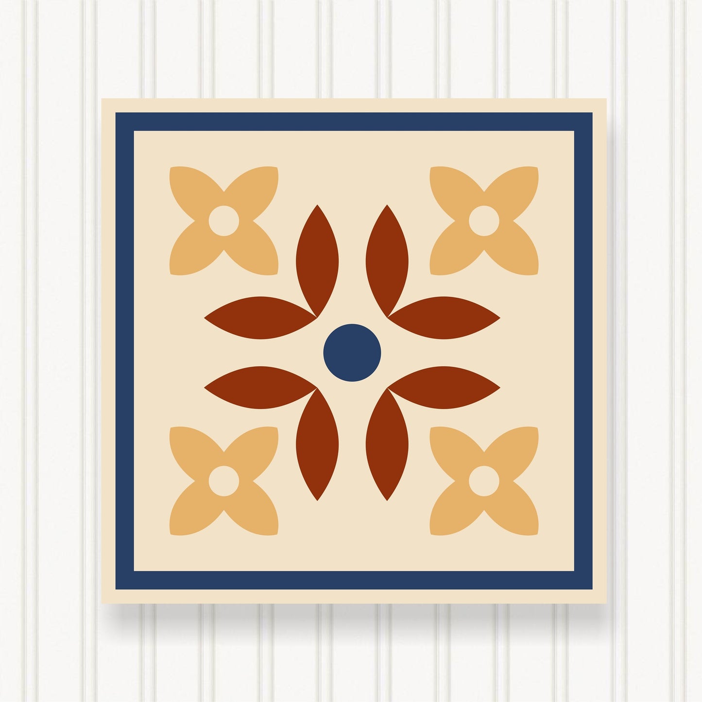 BARN QUILT Block,, 7 Beautiful Sizes, Wall Art Decor, Barn Quilt Sign, Barn Quilt Design BQ026