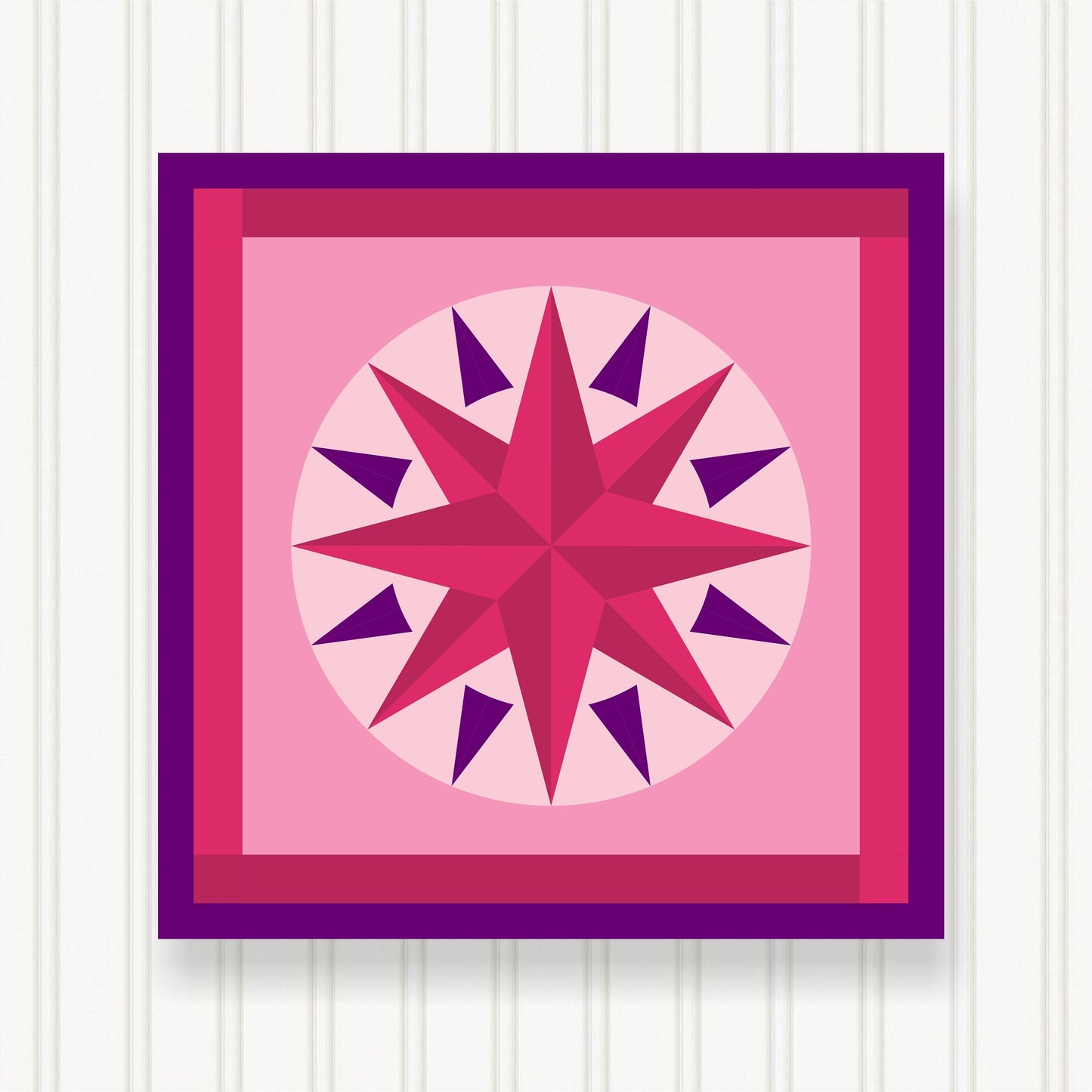 BARN QUILT Block,, 7 Beautiful Sizes, Wall Art Decor, Barn Quilt Sign, Barn Quilt Design BQ027-03