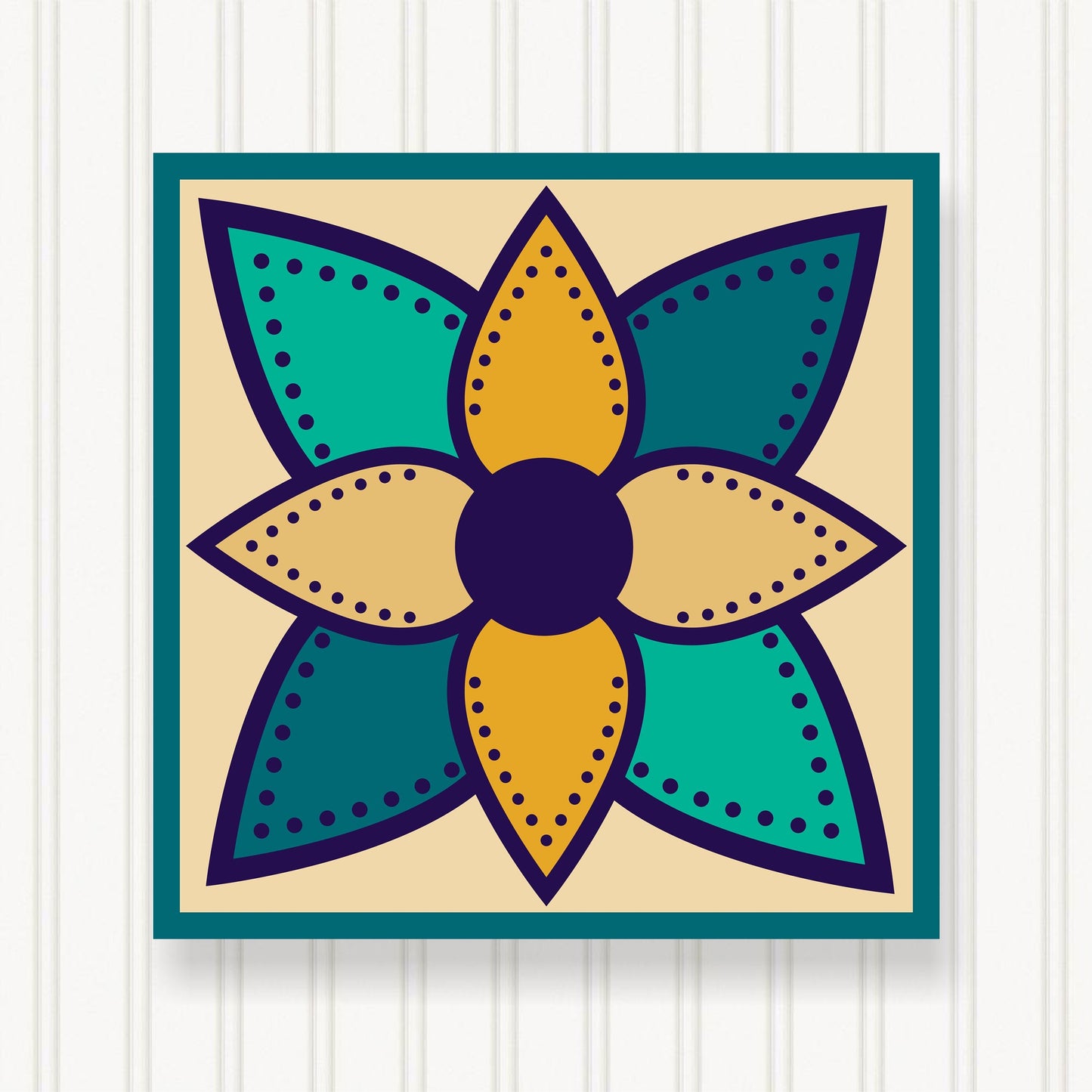 BARN QUILT Block,, 7 Beautiful Sizes, Wall Art Decor, Barn Quilt Sign, Barn Quilt Design BQ040