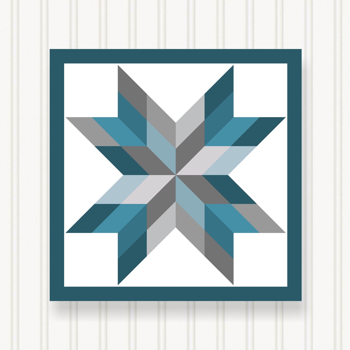 BARN QUILT Block, Beautiful Outdoor or Indoor Square, 7 Sizes, Wall Art Decor, Barn Quilt Sign, Barn Quilt Design BQ087-06