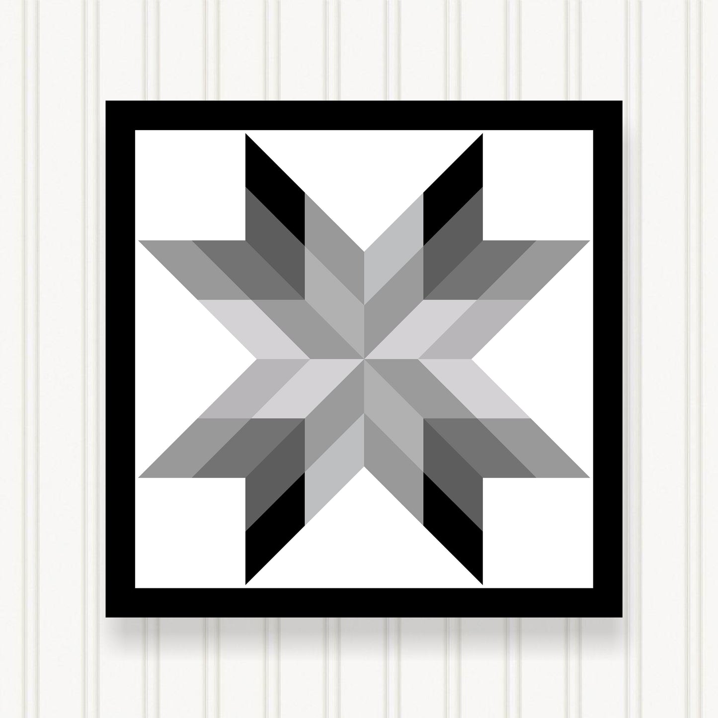 BARN QUILT Block, Beautiful Outdoor or Indoor Square, 7 Sizes, Wall Art Decor, Barn Quilt Sign, Barn Quilt Design BQ087-07