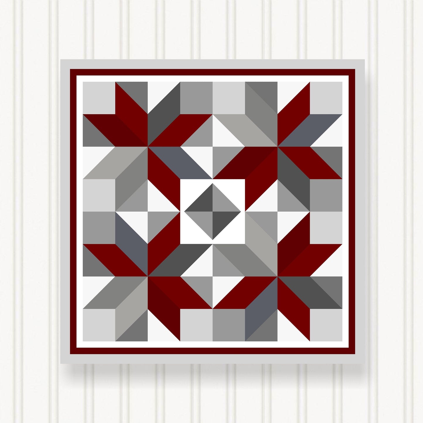 BARN QUILT Block,, 7 Beautiful Sizes, Wall Art Decor, Barn Quilt Sign, Barn Quilt Design BQ033-05