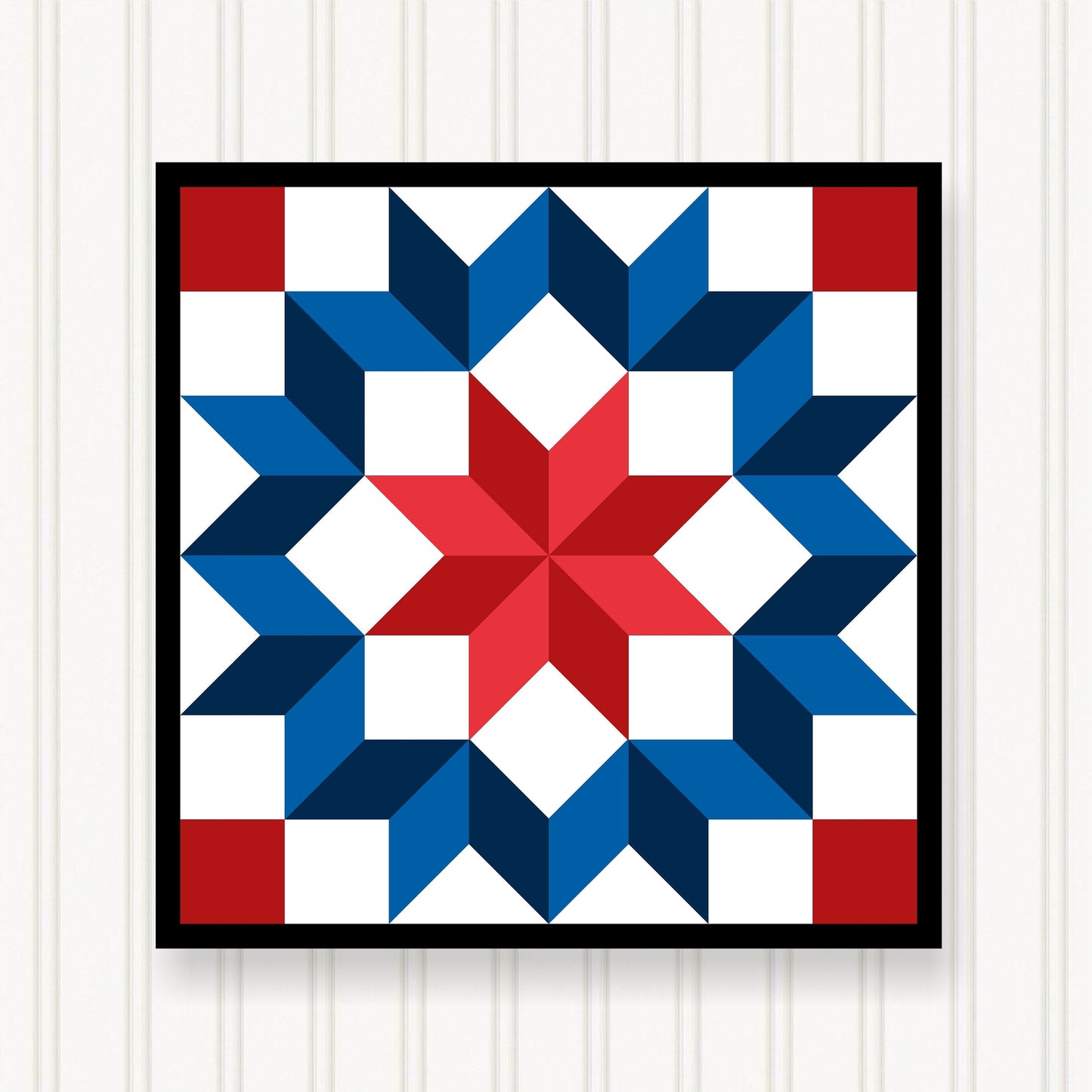 BARN QUILT Block,, 7 Beautiful Sizes, Wall Art Decor, Barn Quilt Sign, Barn Quilt Design BQ103-01