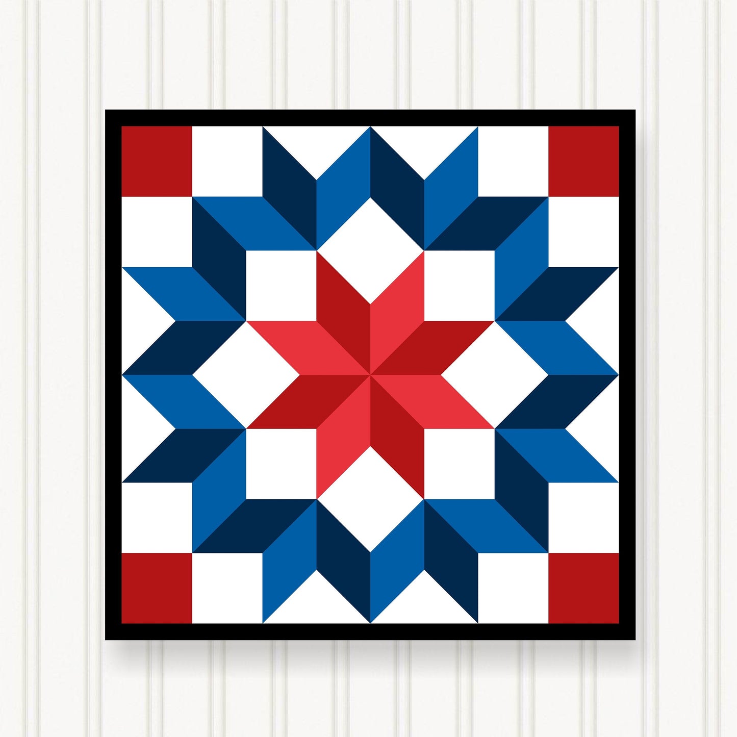 BARN QUILT Block, 7 Beautiful Sizes, Wall Art Decor, Barn Quilt Sign, Barn Quilt Design BQ103-01