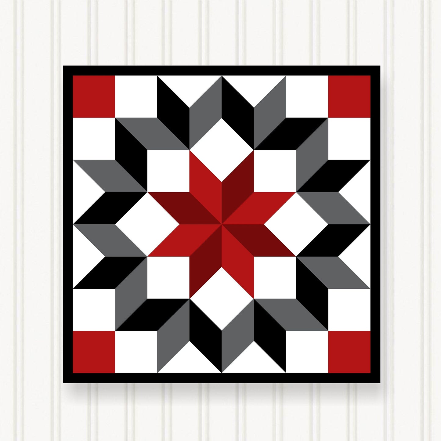 BARN QUILT Block,, 7 Beautiful Sizes, Wall Art Decor, Barn Quilt Sign, Barn Quilt Design BQ103-02