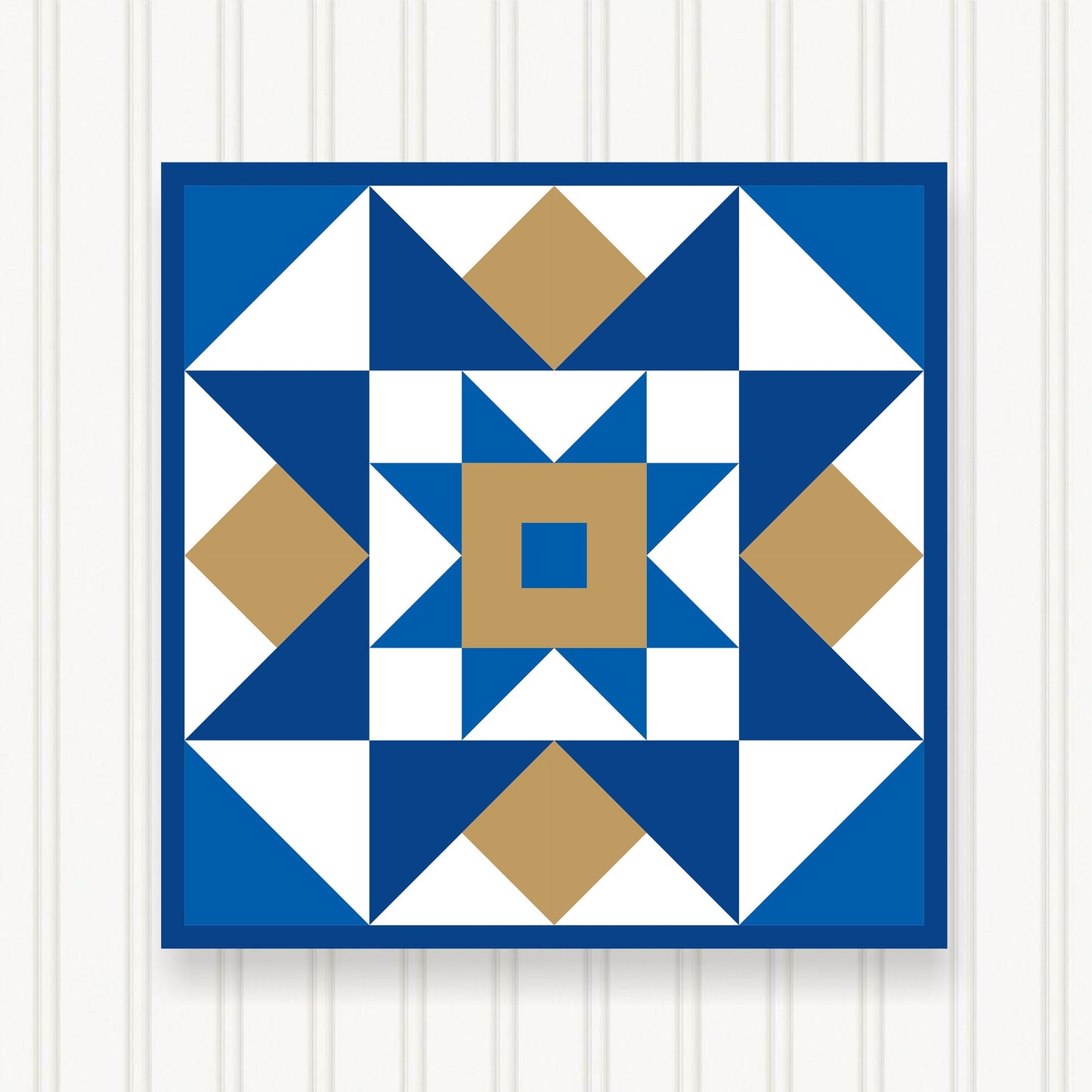 BARN QUILT Block, Beautiful Outdoor or Indoor Square, 7 Sizes, Wall Art Decor, Barn Quilt Sign, Barn Quilt Design BQ107-03