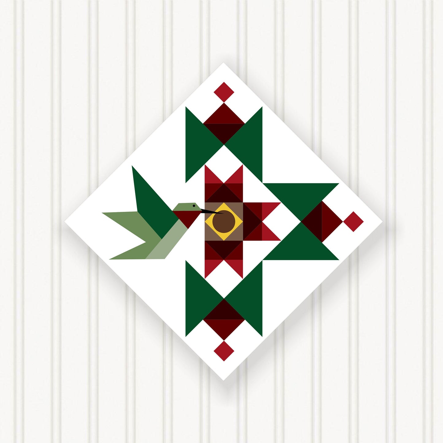 BARN QUILT Block, Beautiful Outdoor or Indoor Square, 7 Sizes, Wall Art Decor, Barn Quilt Sign, Barn Quilt Design BQ105-02