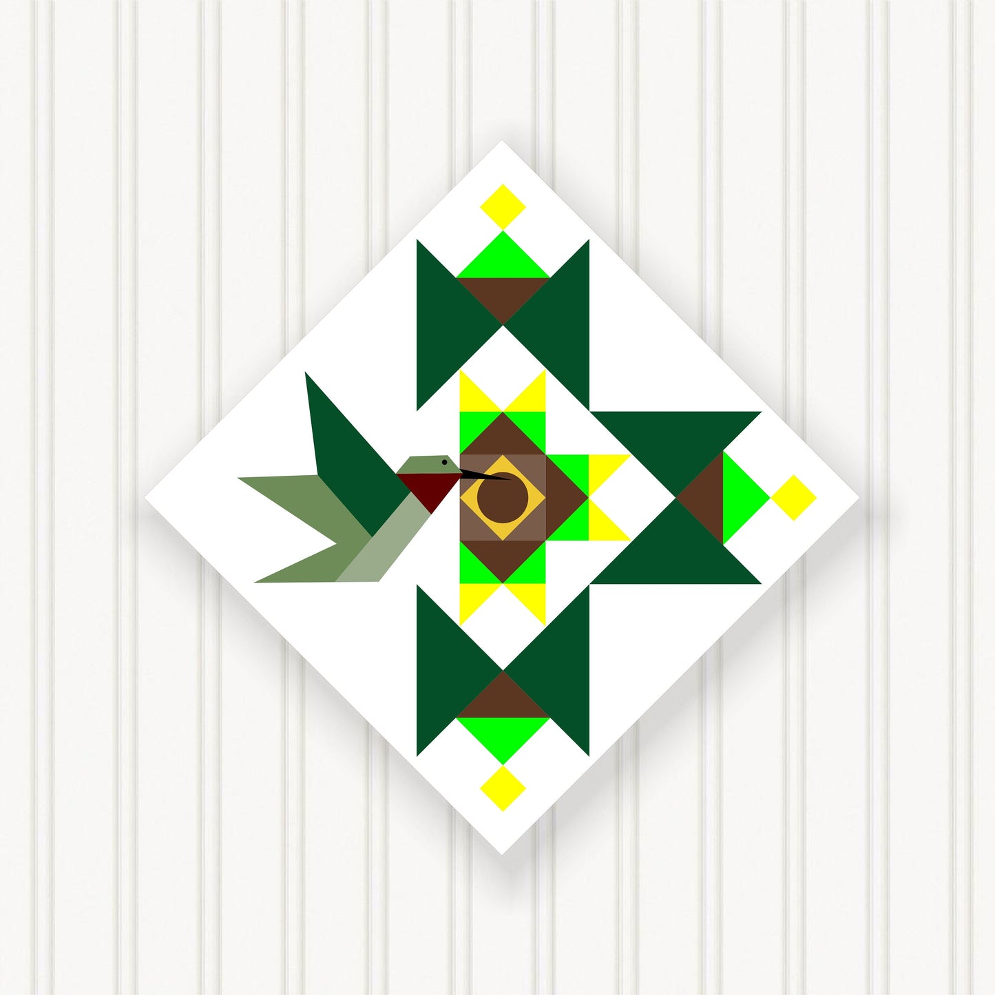 BARN QUILT Block, Beautiful Outdoor or Indoor Square, 7 Sizes, Wall Art Decor, Barn Quilt Sign, Barn Quilt Design BQ105-05
