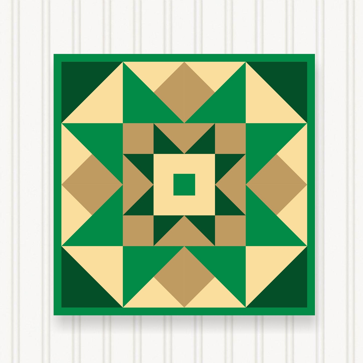 BARN QUILT Block, Beautiful Outdoor or Indoor Square, 7 Sizes, Wall Art Decor, Barn Quilt Sign, Barn Quilt Design BQ107-04