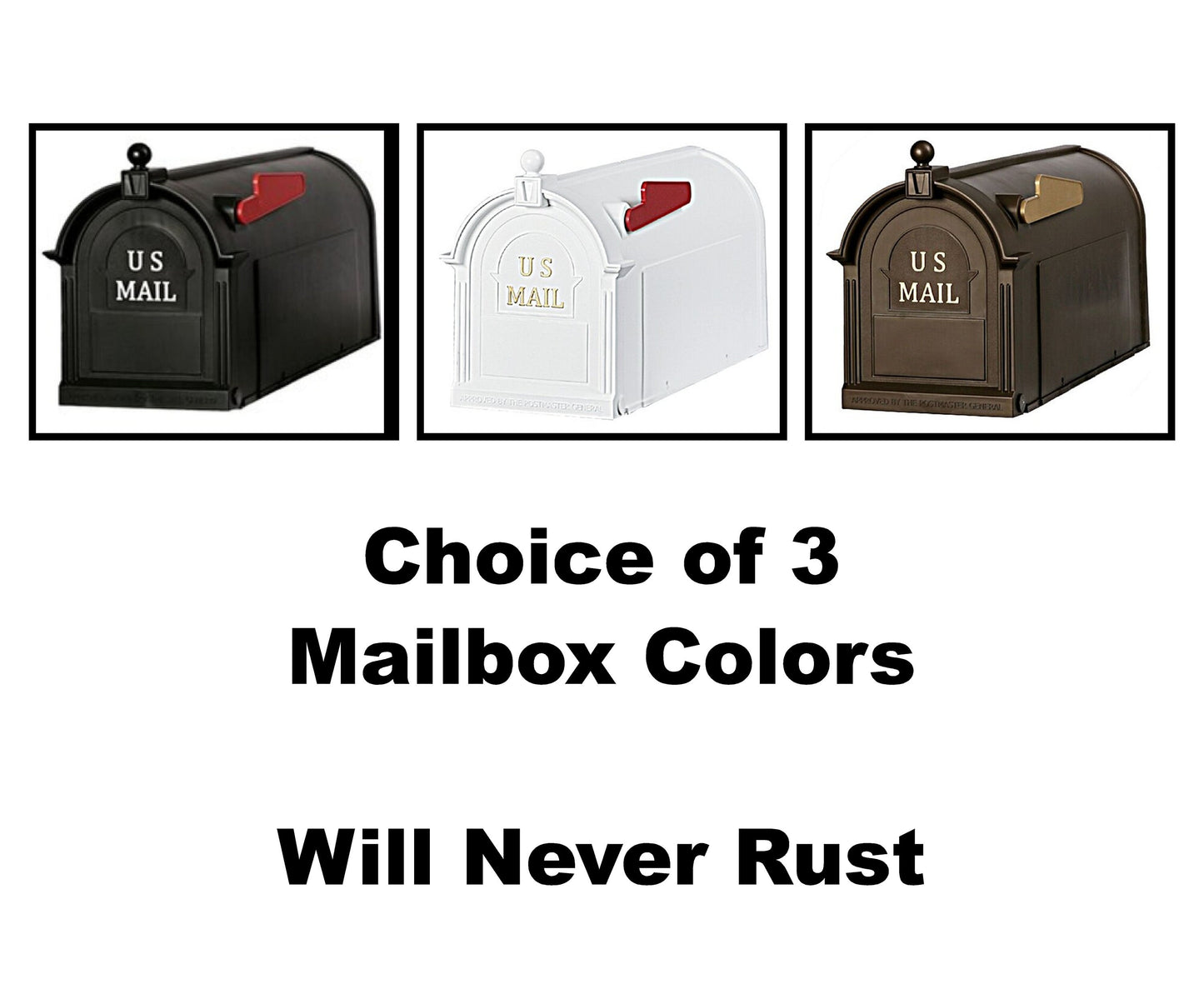 SOLAR ADDRESS Mailbox POST | Led | Illuminated Cutout Address | Beautiful Solar Powered Street Number Post | Lighted Yard Sign - Standard