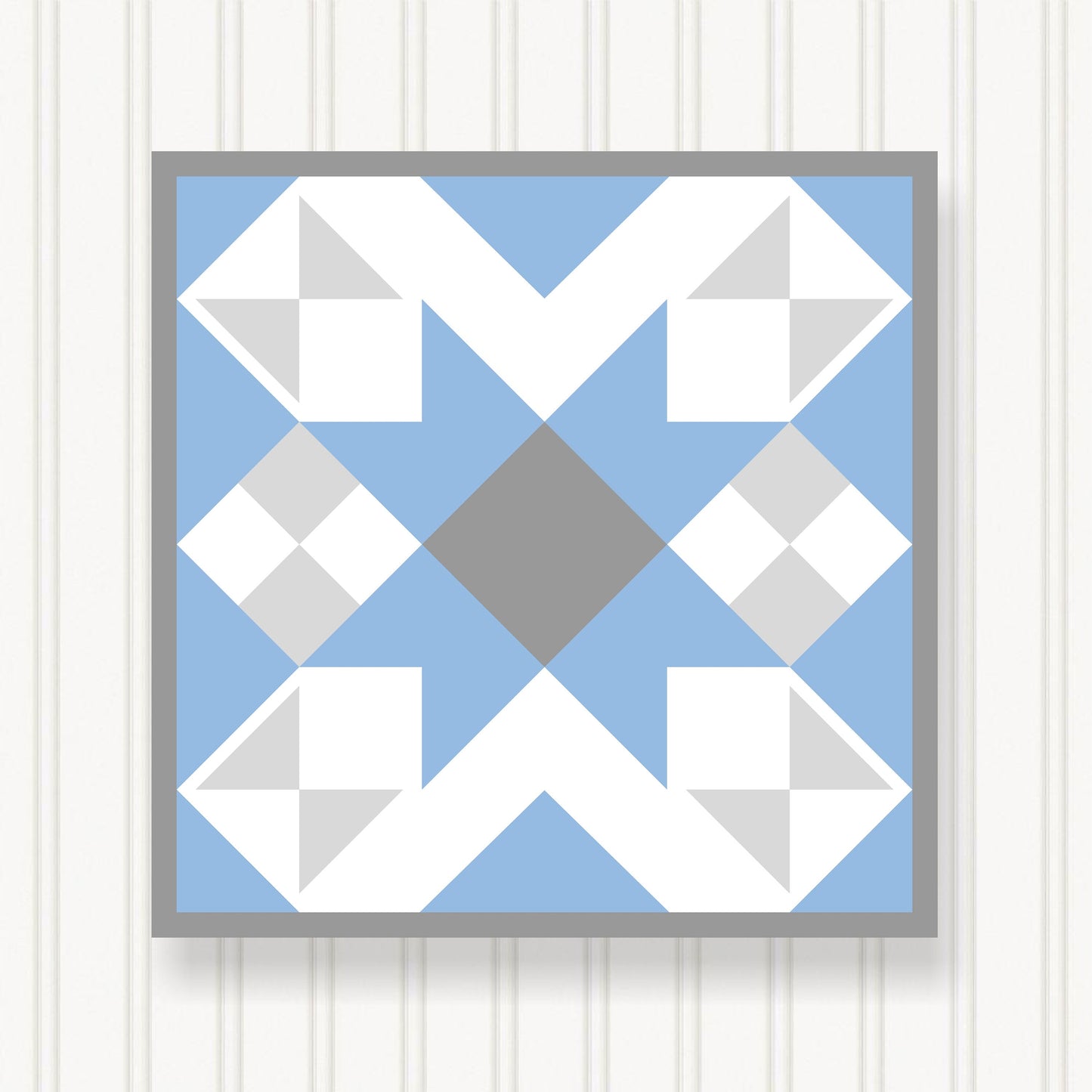BARN QUILT Block, Beautiful Outdoor or Indoor Square, 7 Sizes, Wall Art Decor, Barn Quilt Sign, Barn Quilt Design BQ109