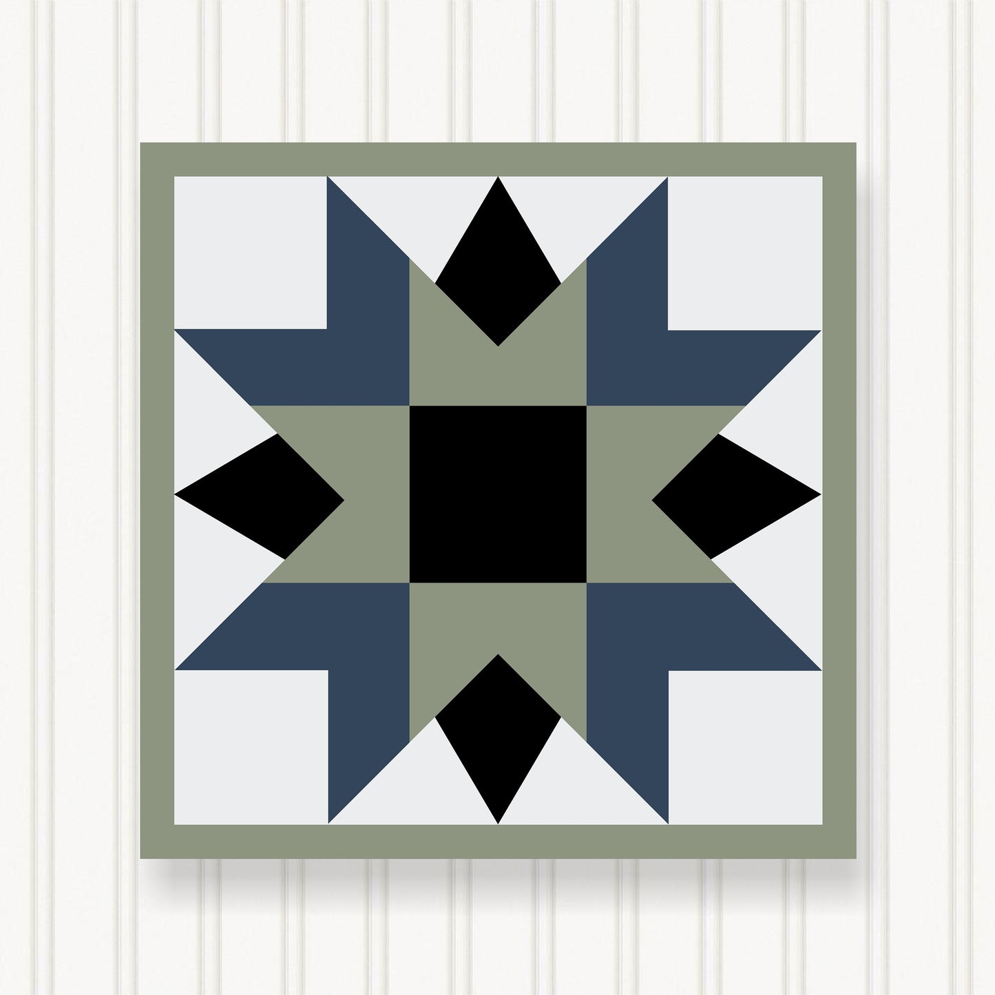 BARN QUILT Block, Beautiful Outdoor or Indoor Square, 7 Sizes, Wall Art Decor, Barn Quilt Sign, Barn Quilt Design BQ036-07