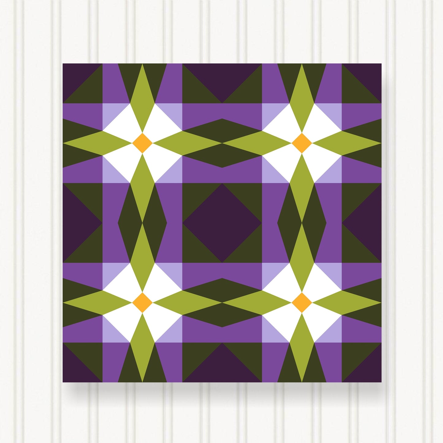 BARN QUILT Block,, 7 Beautiful Sizes, Wall Art Decor, Barn Quilt Sign, Barn Quilt Design BQ050-03