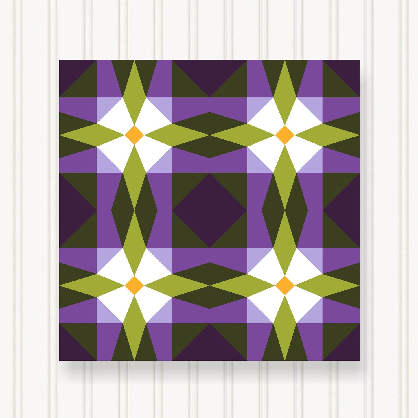 BARN QUILT Block, 7 Beautiful Sizes, Wall Art Decor, Barn Quilt Sign, Barn Quilt Design BQ050-03