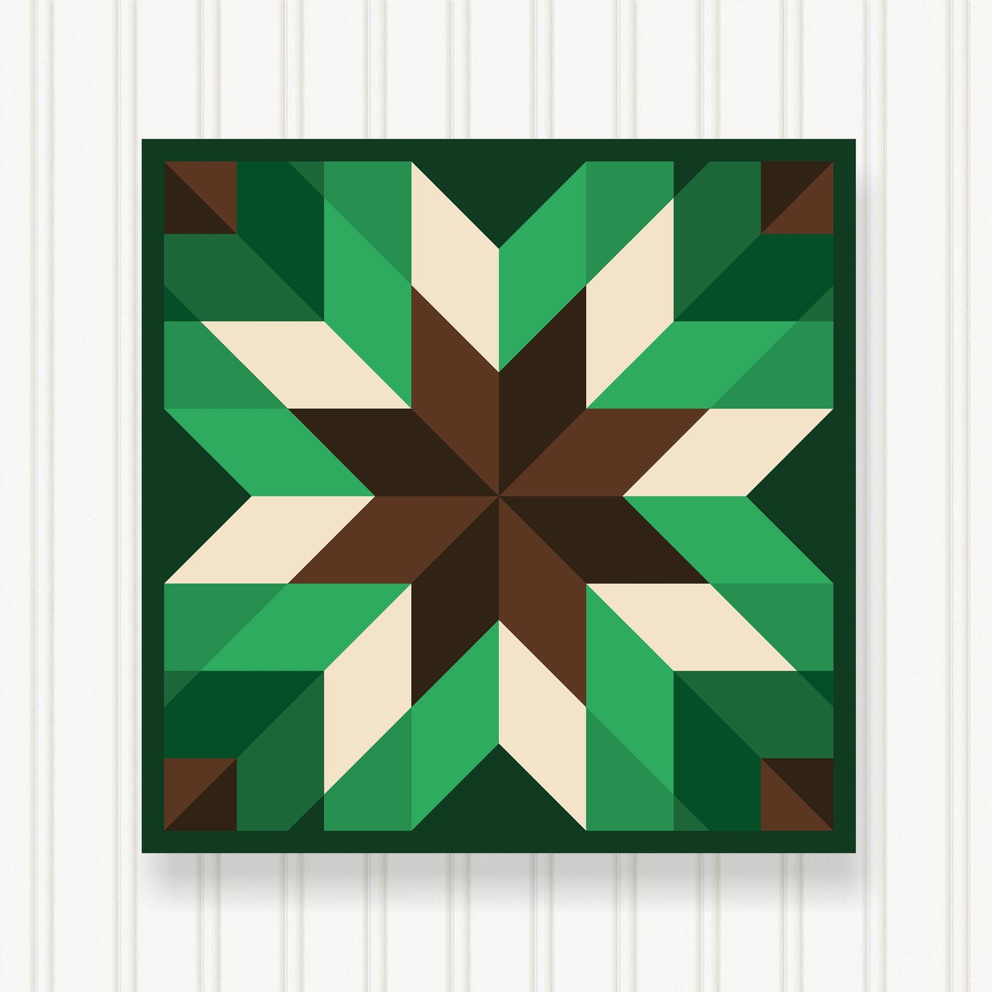 BARN QUILT Block, Beautiful Outdoor or Indoor Square, 7 Sizes, Wall Art Decor, Barn Quilt Sign, Barn Quilt Design BQ110-04