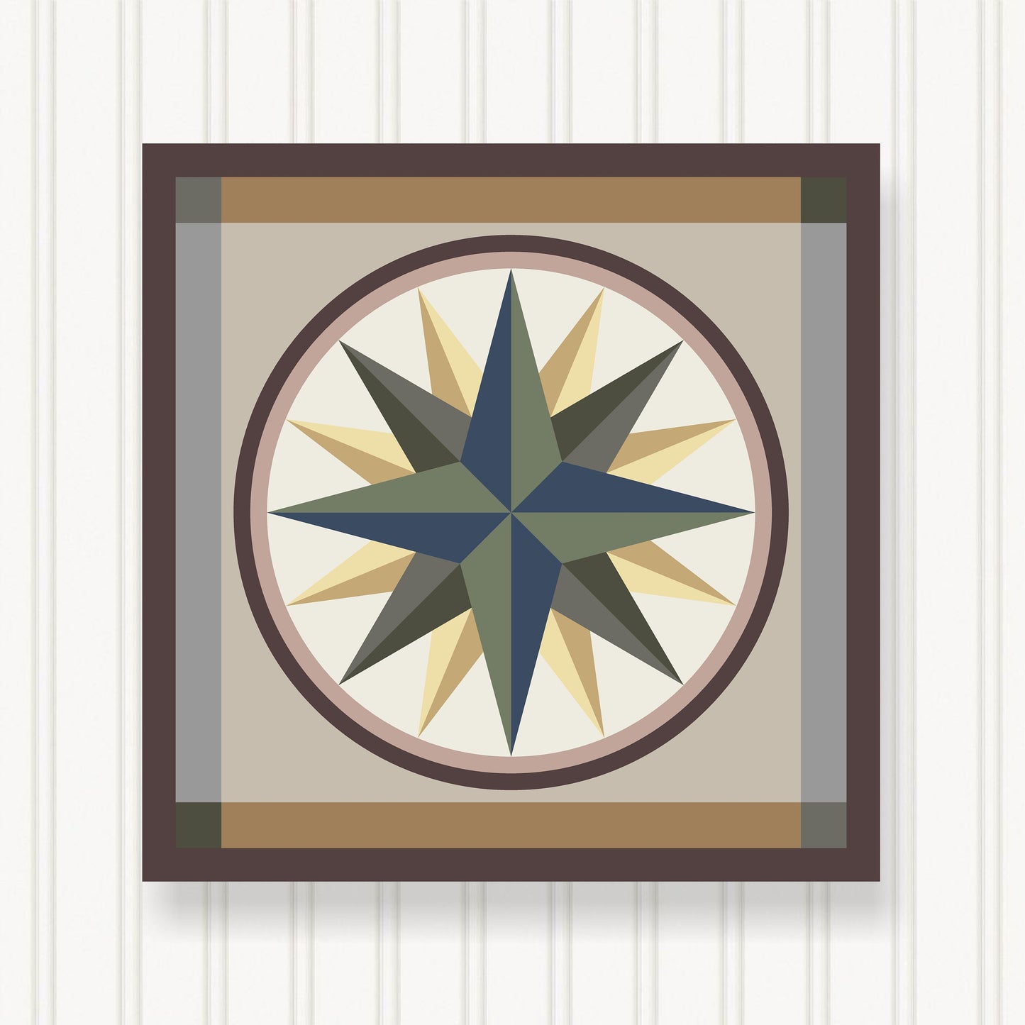 BARN QUILT Block, Beautiful Outdoor or Indoor Square, 7 Sizes, Wall Art Decor, Barn Quilt Sign, Barn Quilt Design BQ024-11