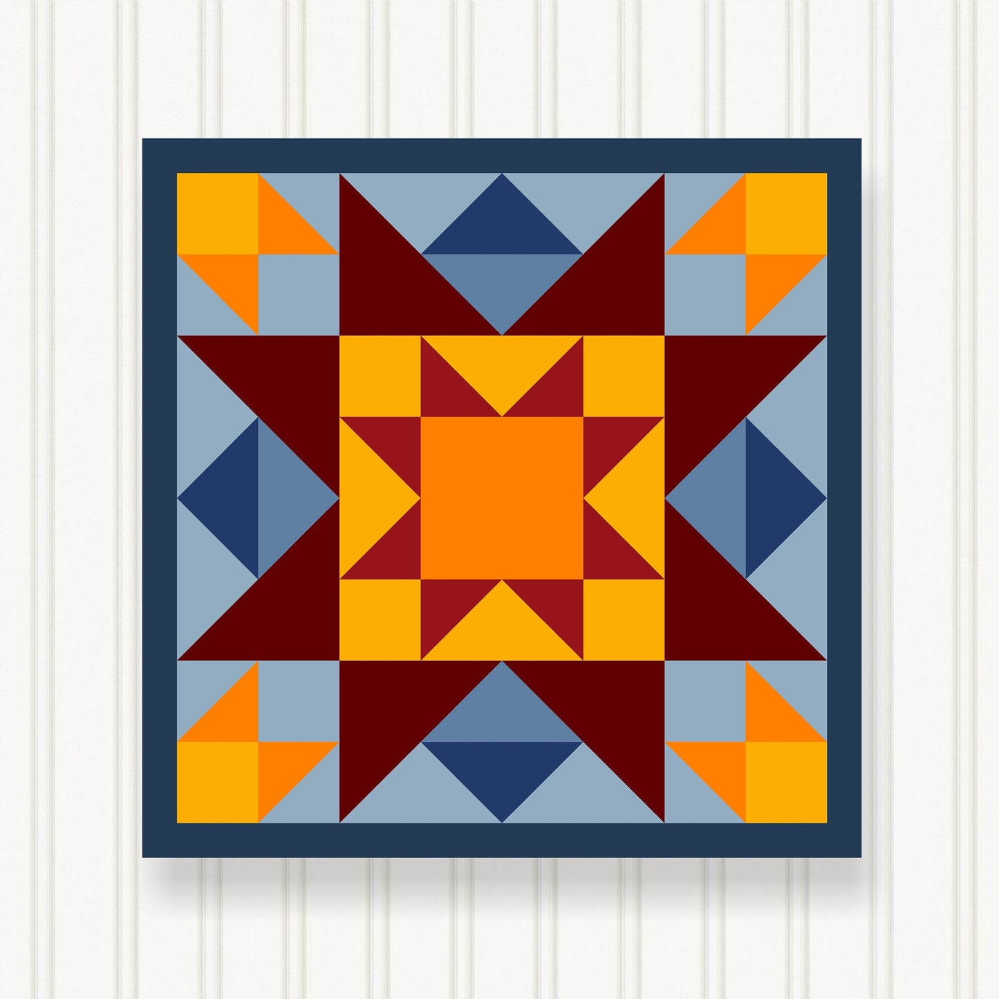 BARN QUILT Block, 7 Beautiful Sizes, Wall Art Decor, Barn Quilt Sign, Barn Quilt Design BQ117-03