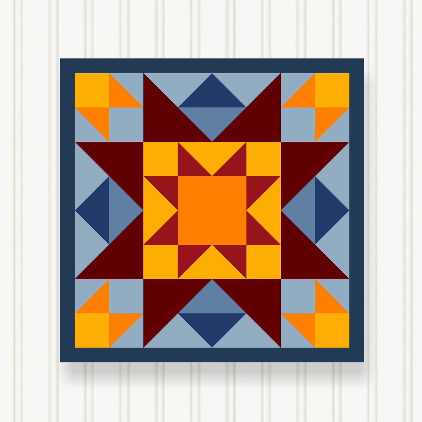 BARN QUILT Block,, 7 Beautiful Sizes, Wall Art Decor, Barn Quilt Sign, Barn Quilt Design BQ117-03