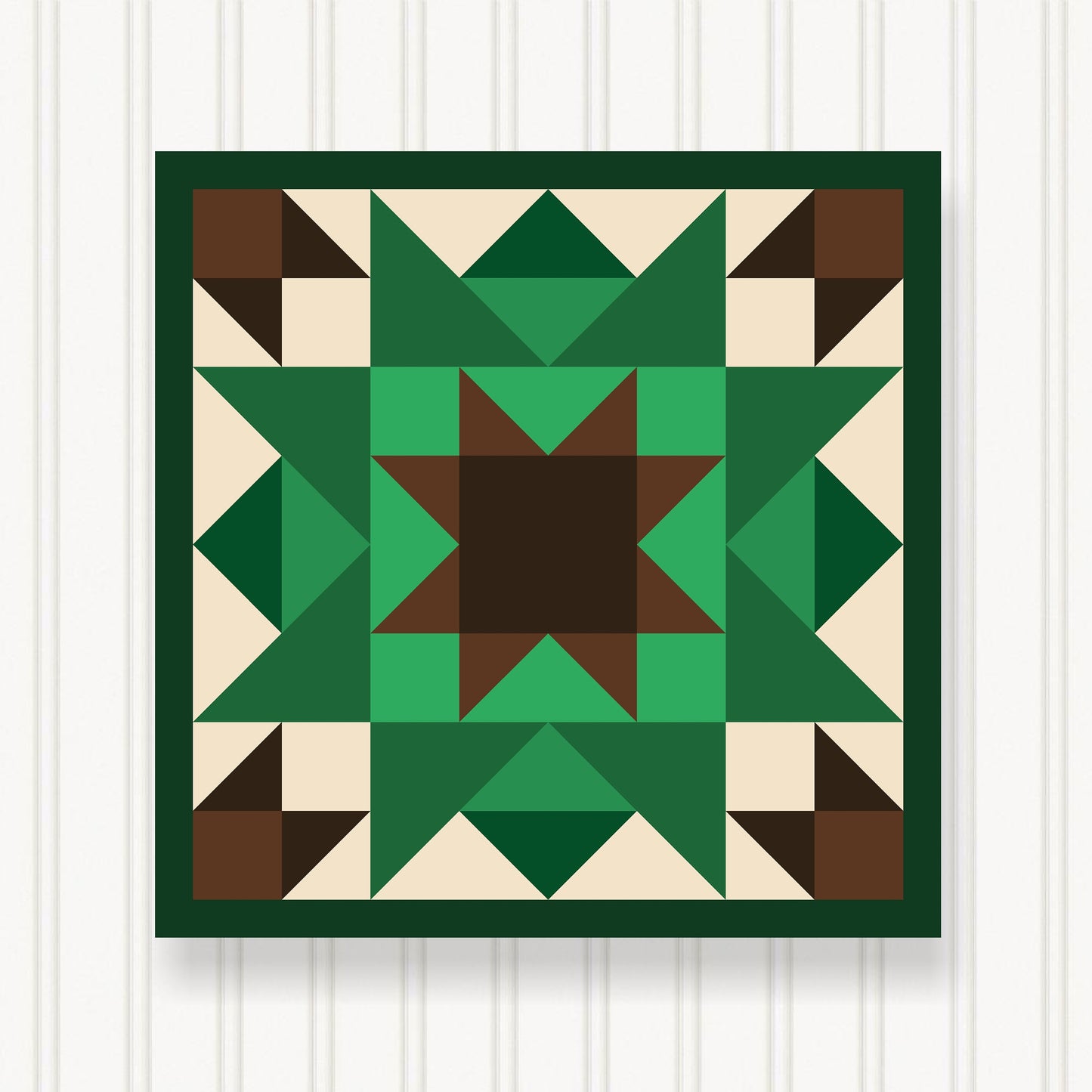 BARN QUILT Block, Beautiful Outdoor or Indoor Square, 7 Sizes, Wall Art Decor, Barn Quilt Sign, Barn Quilt Design BQ117-05