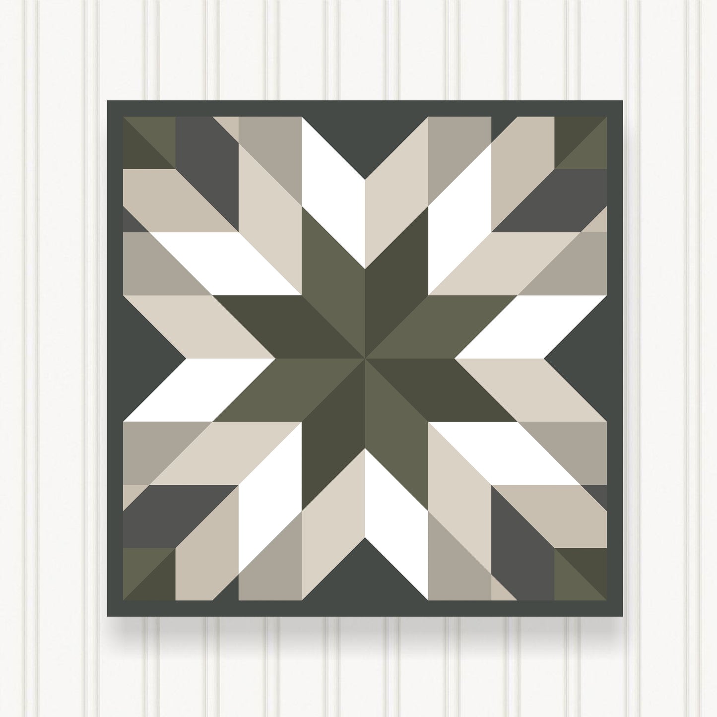 BARN QUILT Block, Beautiful Outdoor or Indoor Square, 7 Sizes, Wall Art Decor, Barn Quilt Sign, Barn Quilt Design BQ110-06