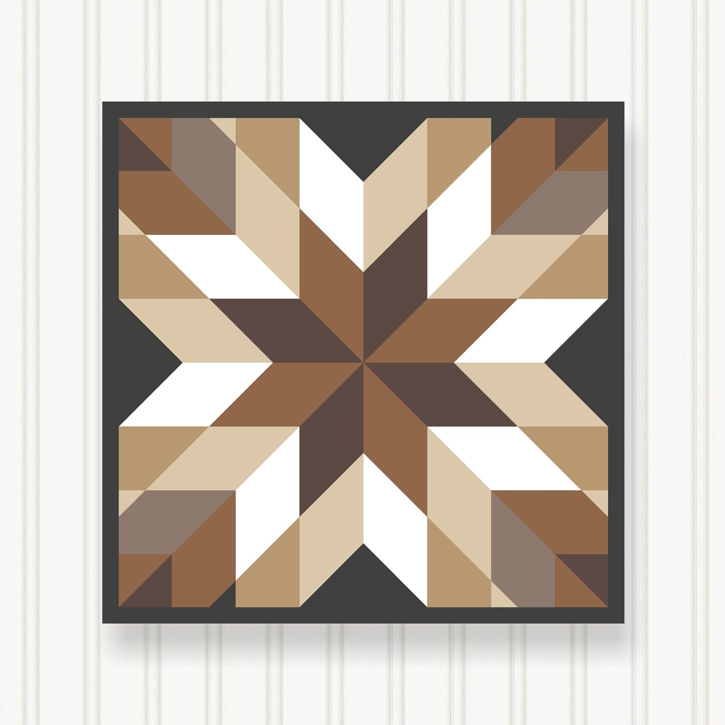 BARN QUILT Block, Beautiful Outdoor or Indoor Square, 7 Sizes, Wall Art Decor, Barn Quilt Sign, Barn Quilt Design BQ110-11