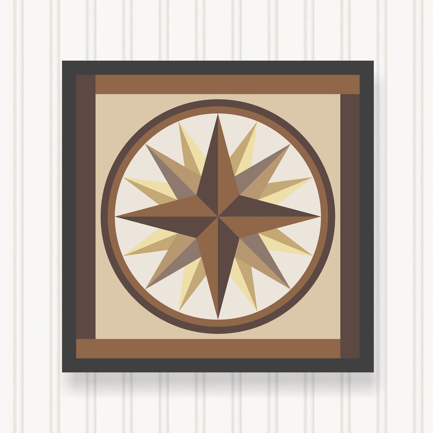 BARN QUILT Block, Beautiful Outdoor or Indoor Square, 7 Sizes, Wall Art Decor, Barn Quilt Sign, Barn Quilt Design BQ024-15