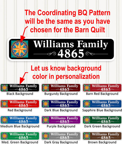 Round Barn Quilt, Beautiful Outdoor Quilt, 7 Sizes, Wall Art Decor, Barn Quilt Sign, Barn Quilt Design BQR058