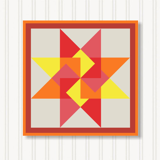 Barn Quilt Wall Art, 8 Sizes, Outdoor & Indoor Square Block, Home Decor Accent, BQ079-13