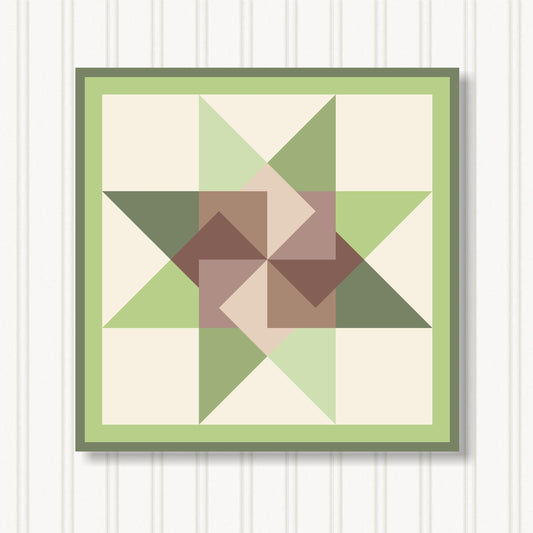 Barn Quilt Wall Art, 8 Sizes, Outdoor & Indoor Square Block, Home Decor Accent, BQ079-05