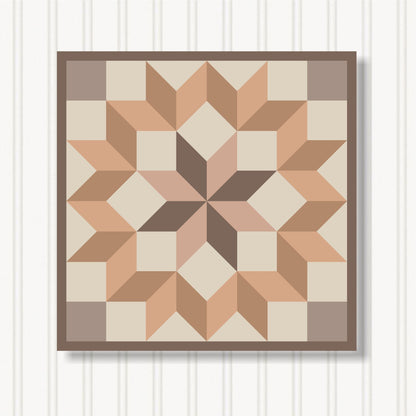 Barn Quilt Wall Art, 8 Sizes, Outdoor & Indoor Square Block, Home Decor Accent, BQ103-10