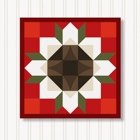 Barn Quilt Wall Art, 8 Sizes, Outdoor & Indoor Square Block, Home Decor Accent, BQ051-16