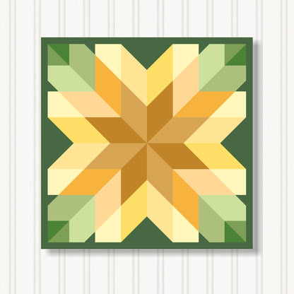 Barn Quilt Wall Art, 8 Sizes, Outdoor & Indoor Square Block, Home Decor Accent, BQ110-27